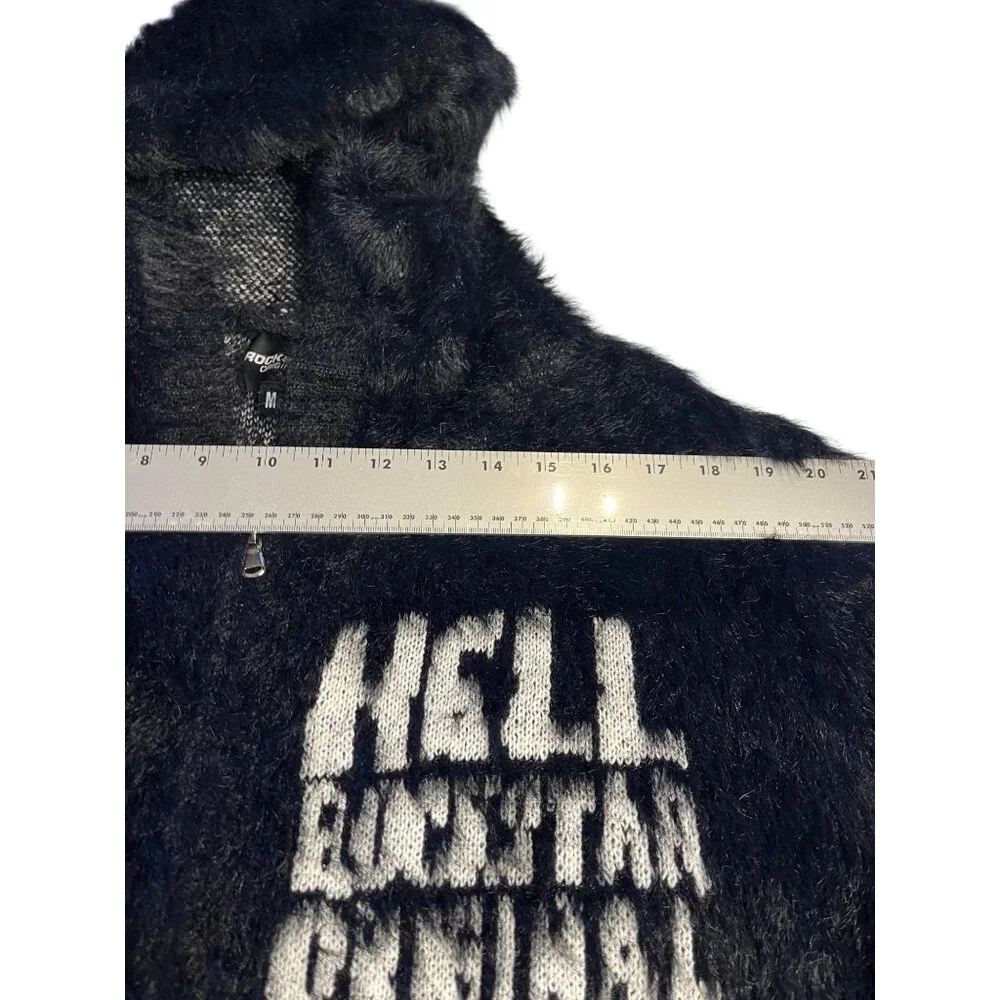 NWT Rockstar Original 'Hell' Black Track Suit Hoodie & Pants Small